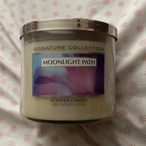 Moonlight Path bath and body works 3 wick candle